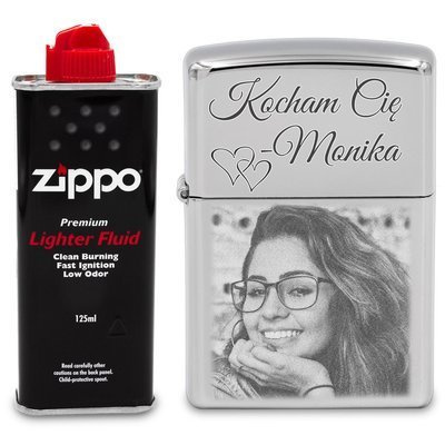 Zapalniczka Zippo Z250 z GRAWEREM zdjęcia Benzyna