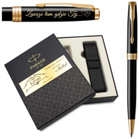 Długopis Parker Sonnet czarny Grawer GRATIS Zestaw Premium na Prezent ETUI