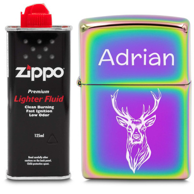 Zapalniczka ZIPPO z151 Spectrum GRAWER + BENZYNA